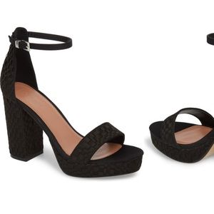 Topshop Sloane Woven Platform Sandal